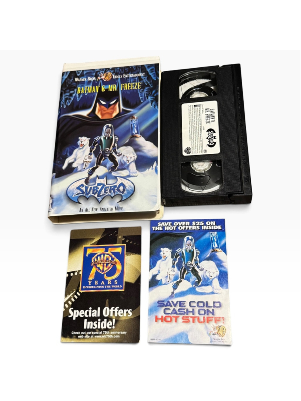 Vintage 1998 Warner Bros. Batman & Mr. Freeze Subzero VHS Movie Vcr Tape